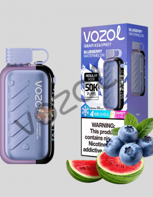 Blueberry ve karpuz aromalı VazolPuff vape cihazı, hızlı ve orijinal modellerle.
