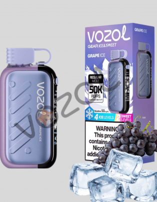 VazolPuff Gear 50000 Grape Ice, buz gibi üzüm aromasıyla büyük çekim ve hızlı sipariş imkanı sunar.