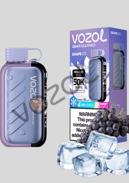 VazolPuff Gear 50000 Grape Ice, buz gibi üzüm aromasıyla büyük çekim ve hızlı sipariş imkanı sunar.