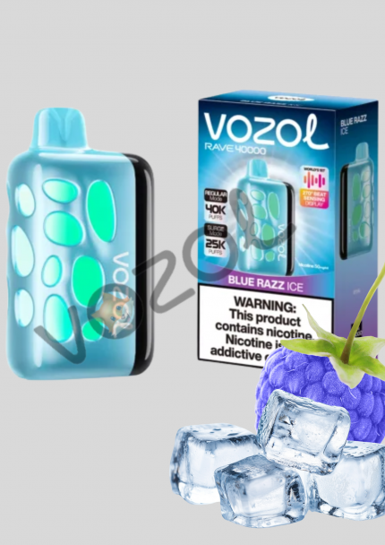 Vazol Rave 40000 Blue Razz Ice | %100 Orijinal | vazolpuff.com.tr